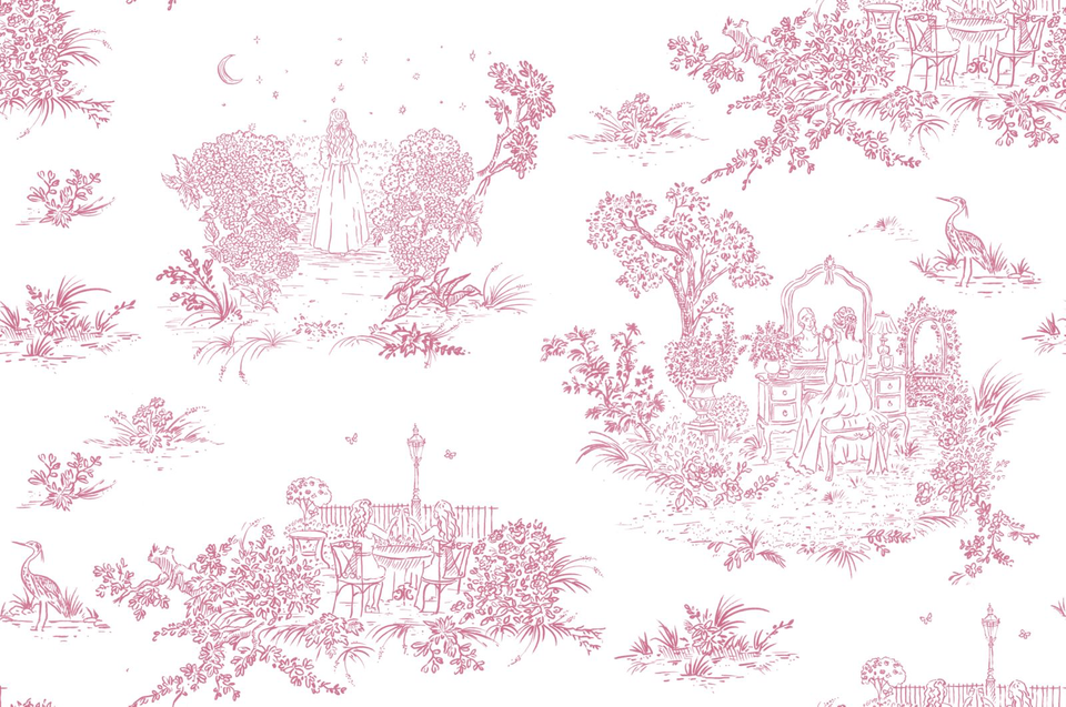 Toile de Jouy rosa