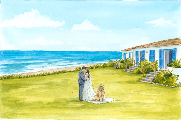 O casal na paisagem