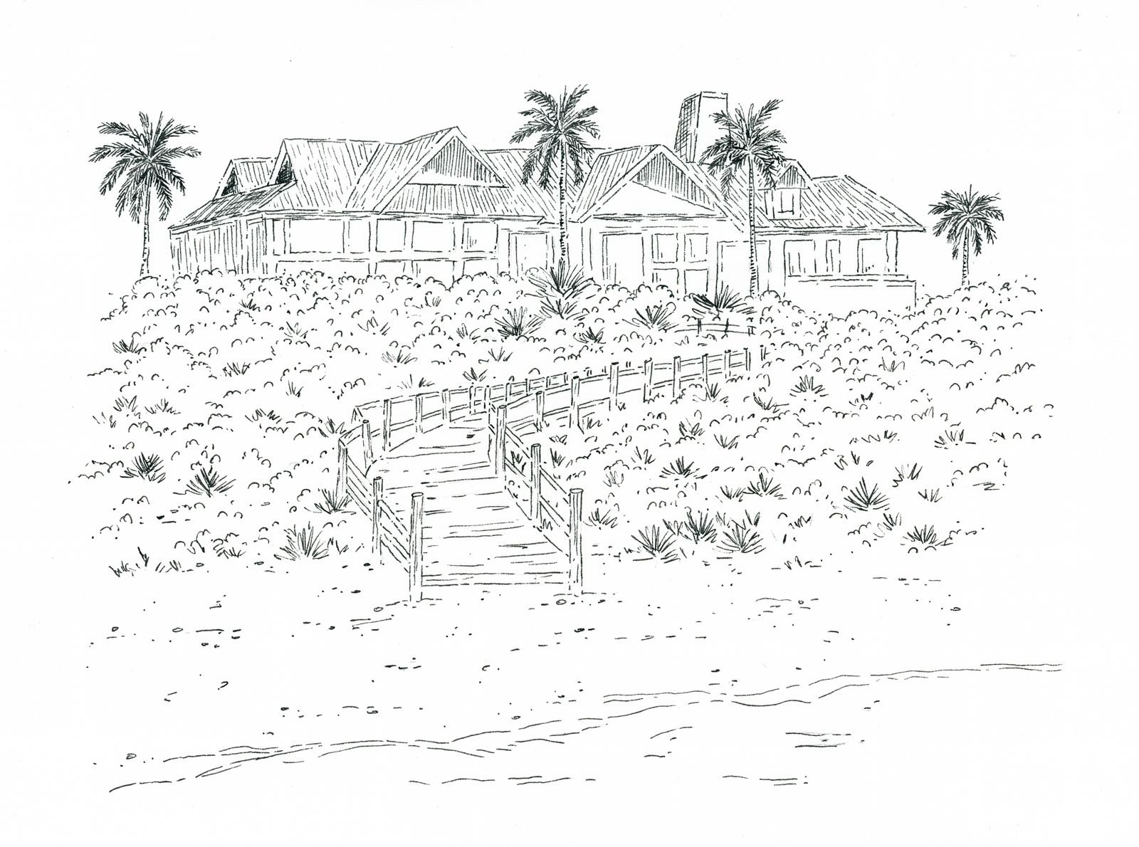 Casa de praia em sketch